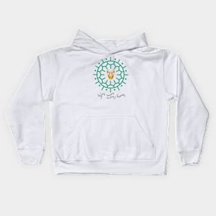 Sun Design with Ling-ling-O Amulet / Baybayin word Likha (Creation) Kids Hoodie